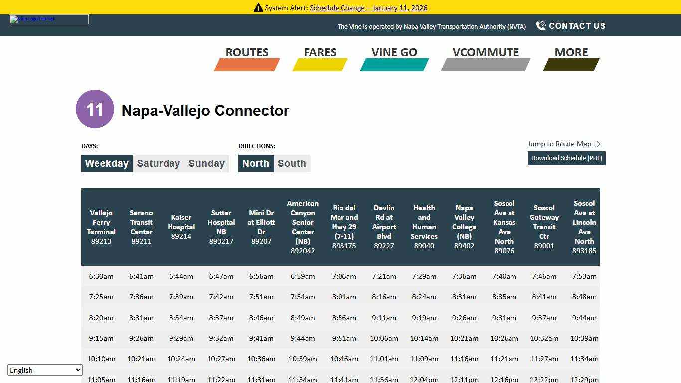 Route 11 – The Vine